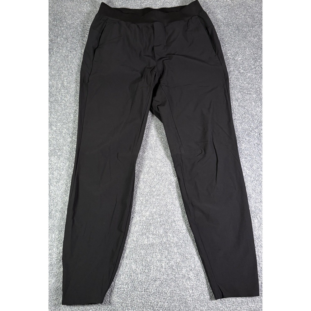 Lululemon Mens In Mind Yoga Pants Large 30" Inseam Obsidian Dark Gray Tapered